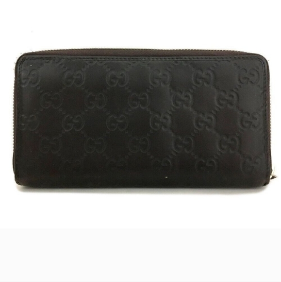 Gucci Guccissima Leather Bow Zip Around Wallet - Picture 8 of 8